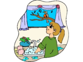 Sticker Custom Preview Image #076872 Household Cleaning Washing Dishes6