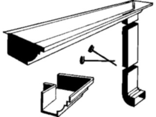 Sticker Custom Preview Image #077017 Household Home Improvement Gutters Spouts