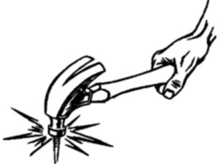 Sticker Custom Preview Image #077021 Household Home Improvement Hammering3