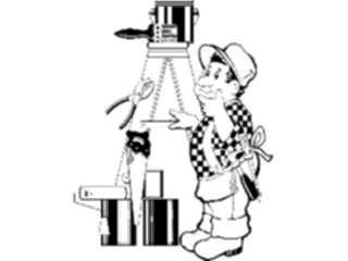 Sticker Custom Preview Image #077032 Household Home Improvement Handyman Ladder