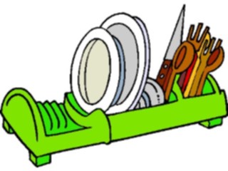 Sticker Custom Preview Image #077423 Household Kitchen Dishes Drying