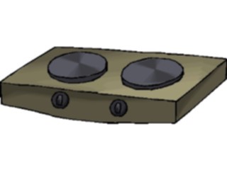 Sticker Custom Preview Image #077526 Household Kitchen Hot Plate2