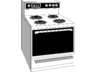 Sticker Custom Preview Image #077838 Household Kitchen Range Electric03