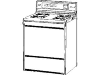 Sticker Custom Preview Image #077857 Household Kitchen Range Gas1