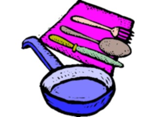 Sticker Custom Preview Image #077980 Household Kitchen Skillet Utensils