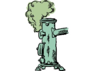 Sticker Custom Preview Image #078025 Household Kitchen Stove Antique