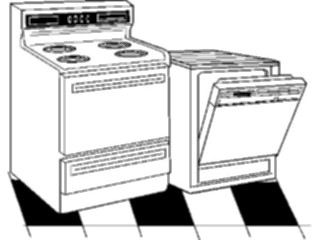 Sticker Custom Preview Image #078026 Household Kitchen Stove Dishwasher