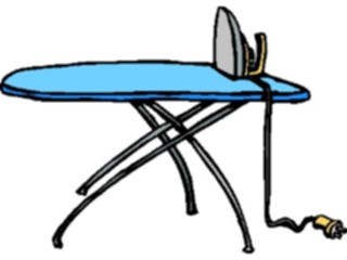Sticker Custom Preview Image #078241 Household Laundry Iron Ironing Board2