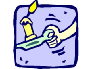 Sticker Custom Preview Image #078358 Household Lighting Candlein Hand