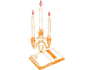 Sticker Custom Preview Image #078379 Household Lighting Candles Book