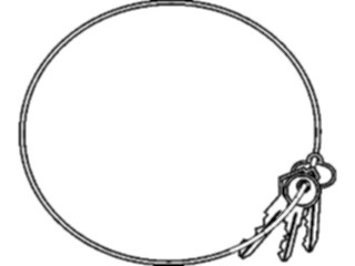 Sticker Custom Preview Image #078702 Household Locks Keys Keys Frame