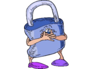 Sticker Custom Preview Image #078746 Household Locks Keys Padlock Embarrassed
