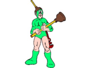 Sticker Custom Preview Image #079222 Household Workshop Plumber Man