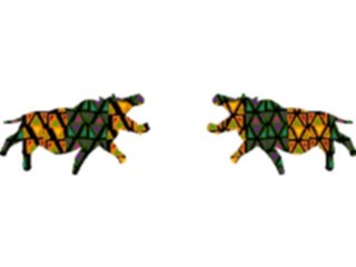 Sticker Custom Preview Image #079626 International Africa Animals Hippos