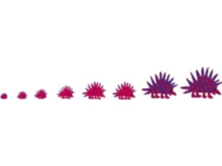 Sticker Custom Preview Image #079638 International Africa Animals Porcupine Border