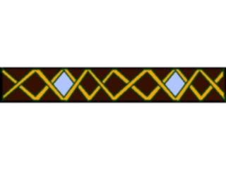 Sticker Custom Preview Image #079655 International Africa Art Design Border Horizontal02