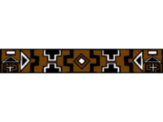 Sticker Custom Preview Image #079656 International Africa Art Design Border Horizontal03