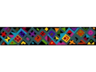 Sticker Custom Preview Image #079657 International Africa Art Design Border Horizontal04