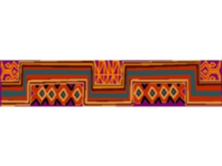 Sticker Custom Preview Image #079658 International Africa Art Design Border Horizontal05