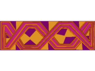 Sticker Custom Preview Image #079660 International Africa Art Design Border Horizontal07