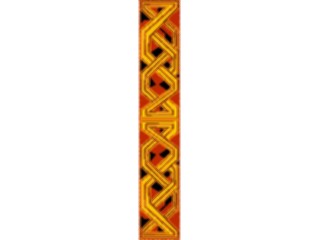 Sticker Custom Preview Image #079666 International Africa Art Design Border Vertical3