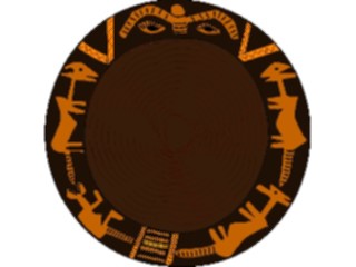 Sticker Custom Preview Image #079778 International Africa Art Design Plate