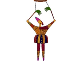 Sticker Custom Preview Image #079779 International Africa Art Design Puppet