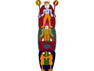 Sticker Custom Preview Image #079790 International Africa Art Design Totem Pole3