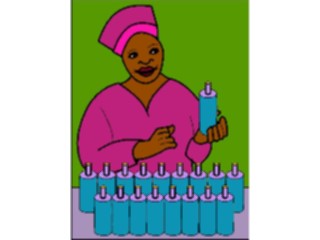 Sticker Custom Preview Image #079850 International Africa Occupations Sales Woman