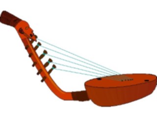 Sticker Custom Preview Image #079923 International Africa Tools Instruments Harp