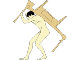 Sticker Custom Preview Image #080140 International Greece People Man Carrying Furniture