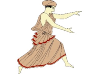 Sticker Custom Preview Image #080200 International Greece People Woman Dancing1