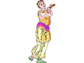 Sticker Custom Preview Image #080209 International Greece People Womanwith Flute