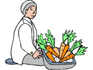 Sticker Custom Preview Image #080269 International Japan General Manwith Carrots