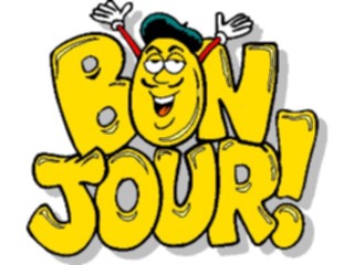 Sticker Custom Preview Image #080384 International Miscellaneous Bon Jour