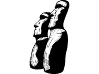 Sticker Custom Preview Image #080419 International Miscellaneous Easter Island Statues