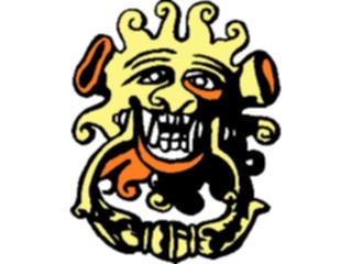 Sticker Custom Preview Image #080444 International Miscellaneous Mask Lion