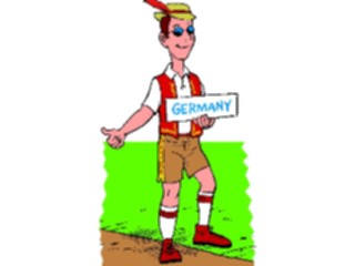 Sticker Custom Preview Image #080679 International People Cartoons Hitchhiker German