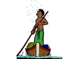 Sticker Custom Preview Image #080680 International People Cartoons Indian Boatman