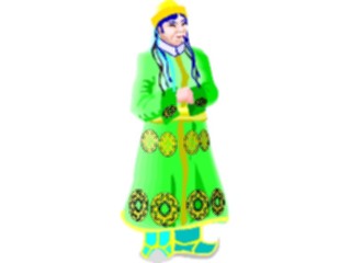 Sticker Custom Preview Image #080995 International People Images Mexican Womanin Dress