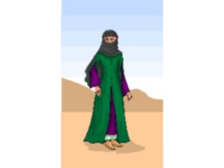 Sticker Custom Preview Image #081009 International People Images Middle Eastern Woman2