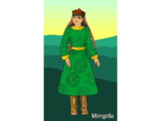 Sticker Custom Preview Image #081014 International People Images Mongolian Woman
