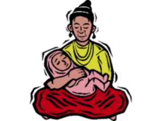 Sticker Custom Preview Image #081015 International People Images Mother Baby