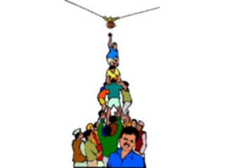 Sticker Custom Preview Image #081025 International People Images Reaching For Flower Pot