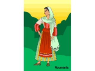 Sticker Custom Preview Image #081045 International People Images Roumanian Woman