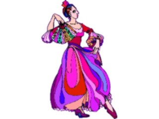 Sticker Custom Preview Image #081055 International People Images Spanish Dancer2