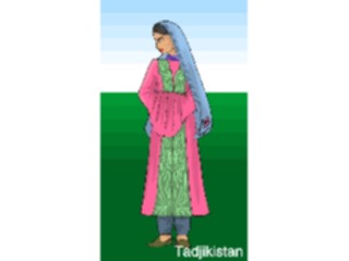 Sticker Custom Preview Image #081060 International People Images Tadjikistanian Woman