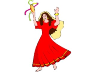 Sticker Custom Preview Image #081115 International People Images Woman Dancing1