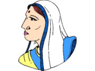 Sticker Custom Preview Image #081120 International People Images Woman Traditional Dress