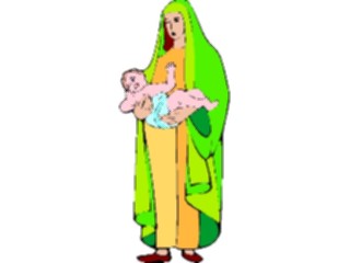 Sticker Custom Preview Image #081123 International People Images Womanwith Child